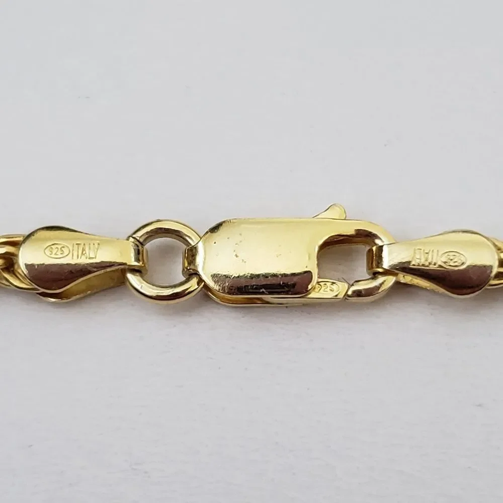 Made in Italy 925 Sterling Silver Braided Chain Nec…
